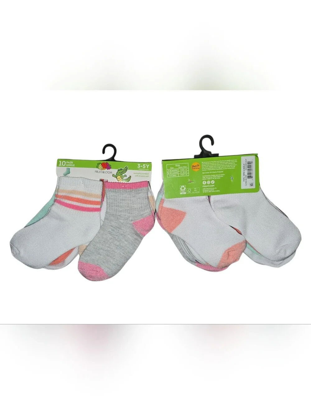 20 Pair of Fruit Of The Loom Ankle Socks